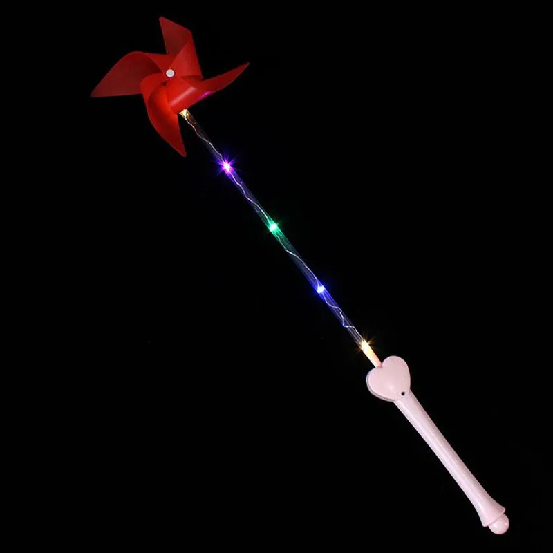 

12PCS/LOT Glowing Windmill LED Flashing Stick Light Up Wands For Wedding Birthday Party Toy Concert Cheering Sticks Halloween