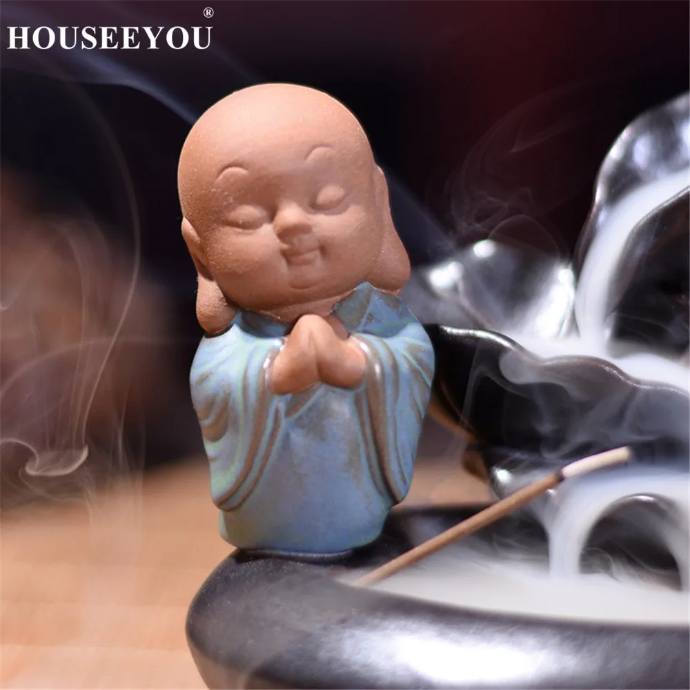 HOUSEEYOU The Little Monk Lotus Flower кадильница для ароматерапии Zen Bullet Blackflow водопад конусная