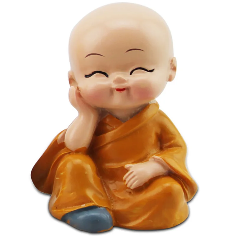 4 шт./лот забавные игрушки KongFu Monk для приборной панели автомобиля милые