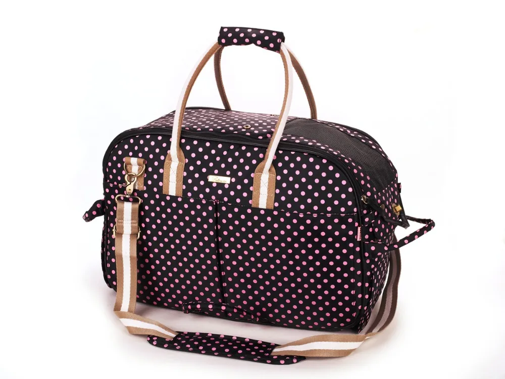 Dot Purple Coarse Grain Double Bonded Polyester Canvas Pet Dogs Carrier Bag Fashion Small Puppy | Дом и сад