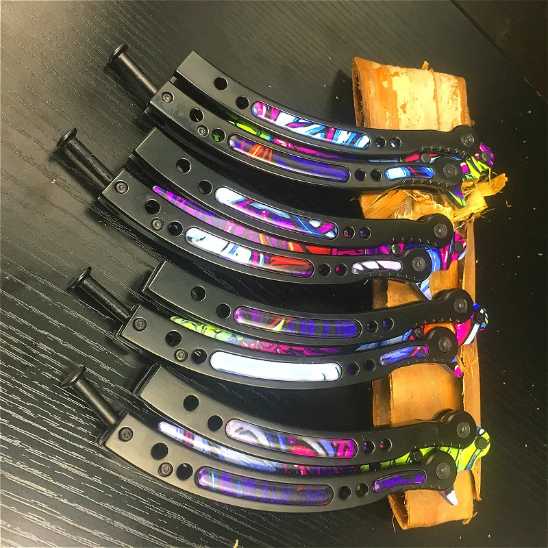 Нож бабочка CS vermin складной нож для самозащиты не заточенный|Ножи| |