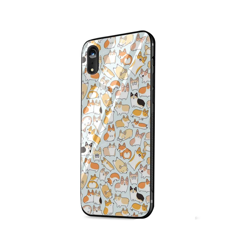 Стеклянный чехол из ТПУ с очаровательным животным для iPhone 5 5S SE 6 6s 7 8 Plus X XR XS Max |