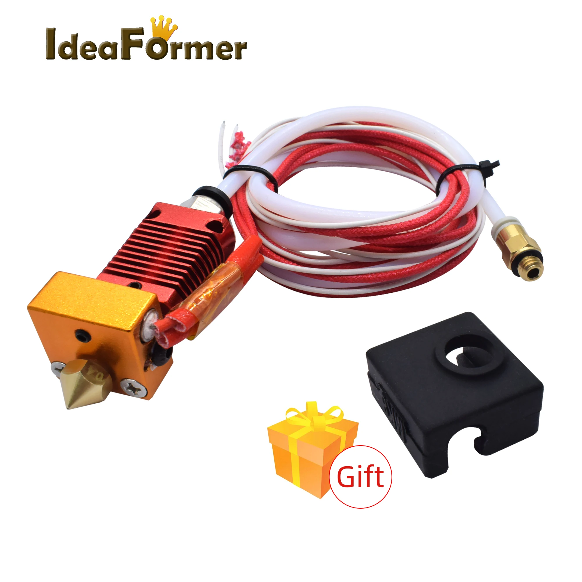1 комплект CR10 экструдер Hotend J-head Kit с 0 4/1 75 мм сопло + силиконовая крышка м PTFE трубка