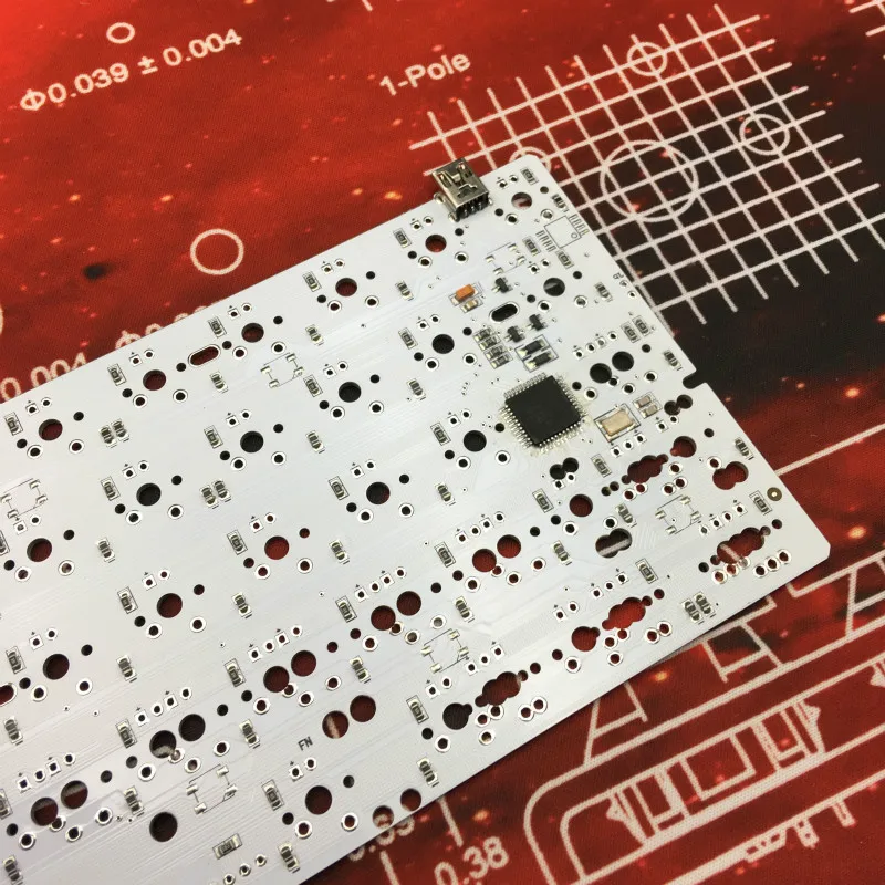 Клавиатура GH60 PCB 60% механическая клавиатура на заказ поддержка клавиш со стрелкой