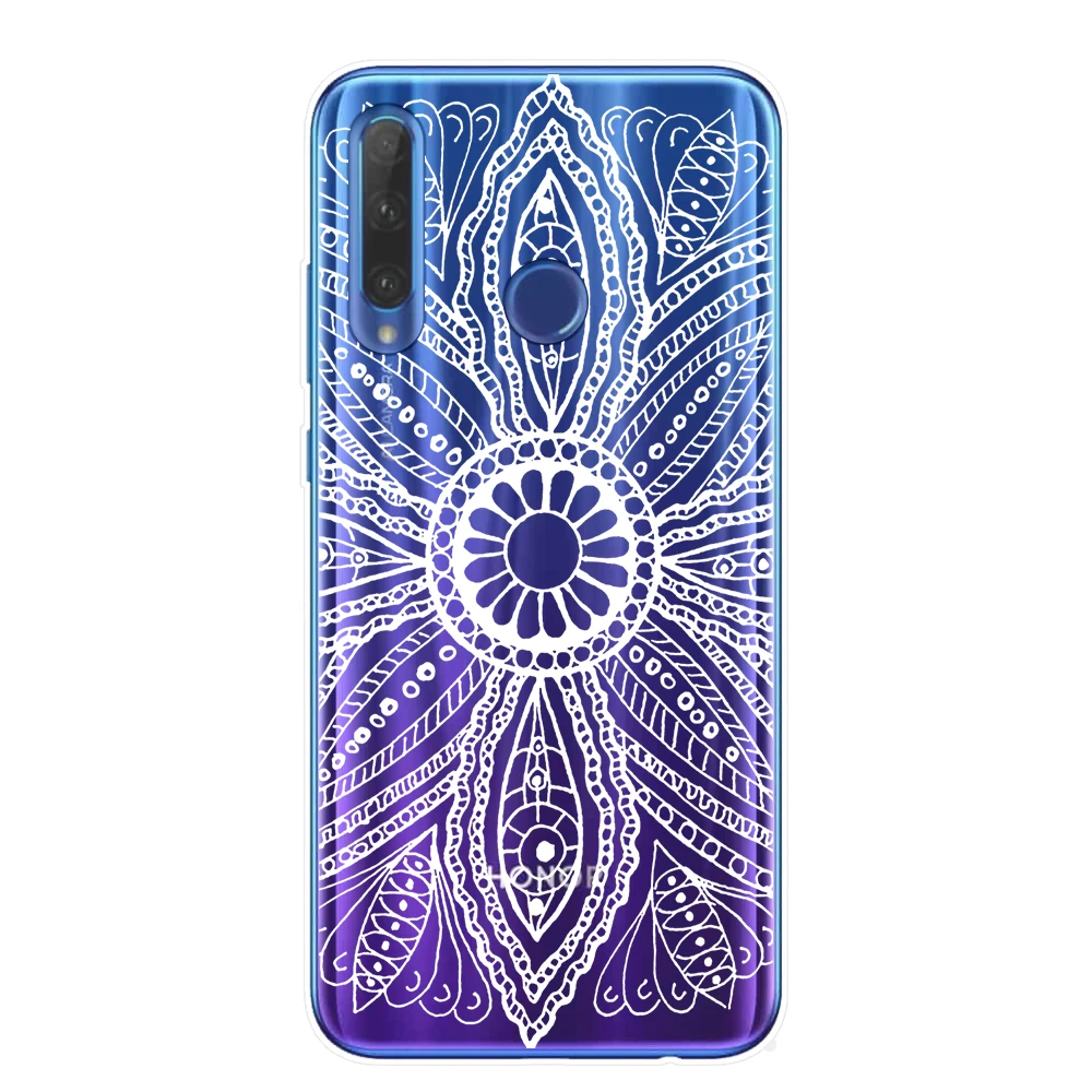 Ретро Мандала Цветок чехол для телефона для huawei Honor 9 10 20 Lite Pro Чехол TPU чехол s для huawei mate 10 20 Lite Pro Ловец снов