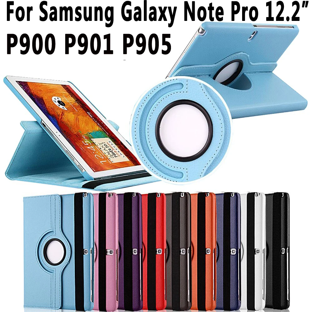 Умный чехол с поворотом на 360 градусов для Samsung Galaxy Note Pro 12 2 P900 P901 P905 подставкой|smart