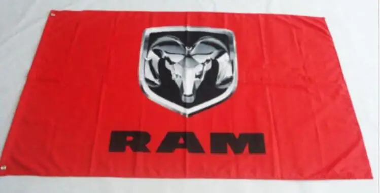 

Флаг автомобиля New Dodge RAM Flag 3 'x 5' красный
