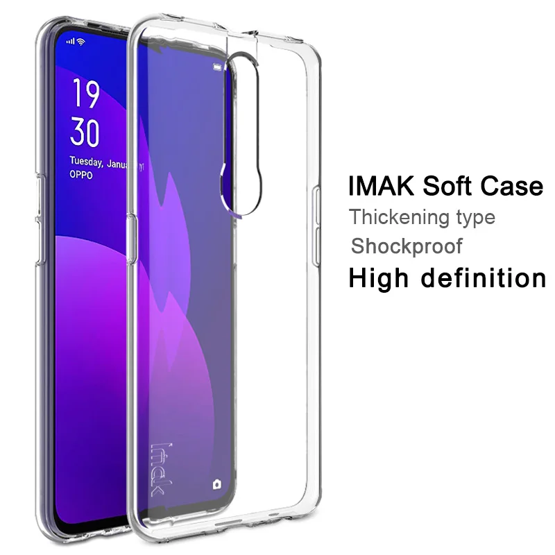 For OPPO F11 Pro Case Cover IMAK UX-5 Series Clear Soft TPU Back Shockproof Thickening Type Skin |