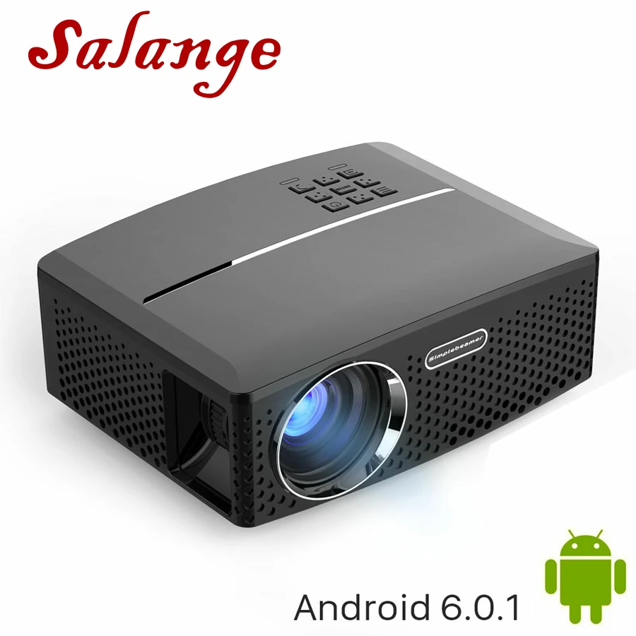 Salange дешевый цифровой проектор GP80 GP80UP 1800 люмен 800*480 HDMI USB PC светодиодный Китай