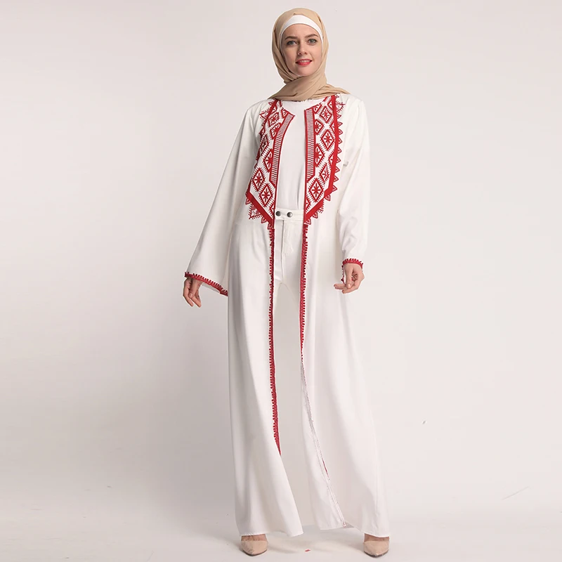 Кружевной кафтан Abaya Дубай Турция хиджаб мусульманское платье Абая для женщин