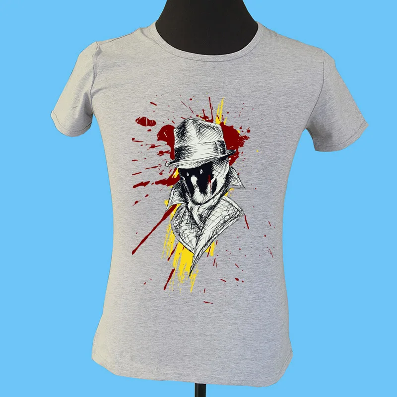 Бренд seesterer Мужская одежда футболка 100% хлопок с коротким рукавом DC comics superhero Watchmen