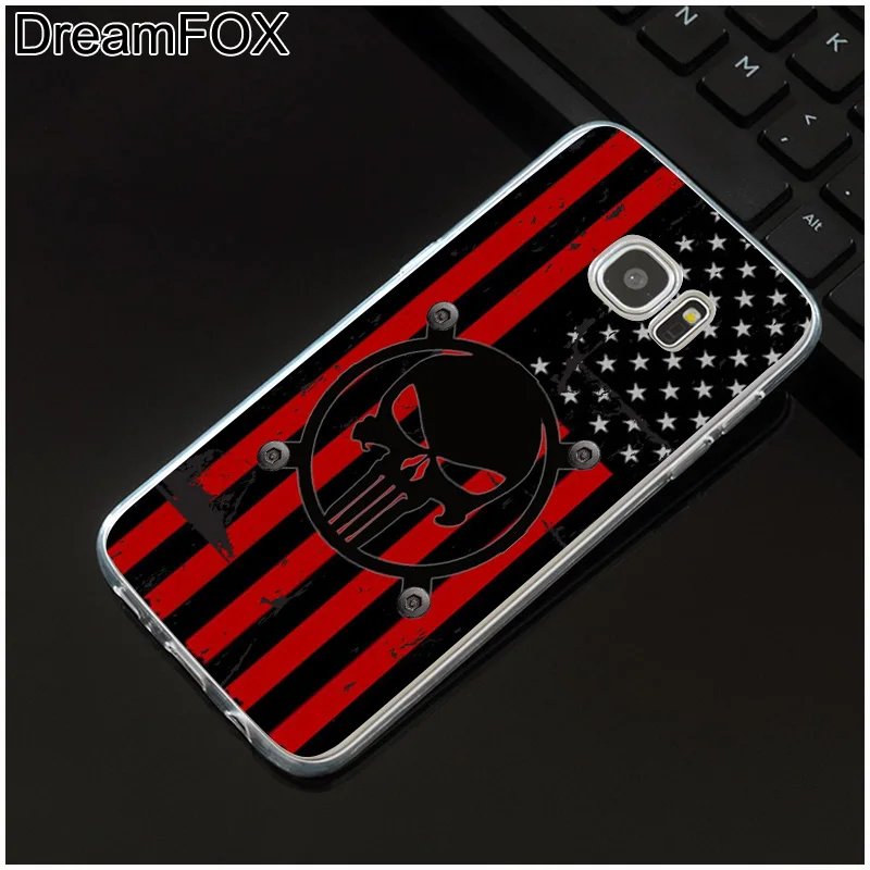 DREAMFOX M359 The Punisher Soft TPU Silicone Case Cover For Samsung Galaxy Note S 7 8 9 10 10e 11 11e Lite Edge Plus |