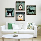 Картина на холсте с изображением собаки, мопса, бульдога