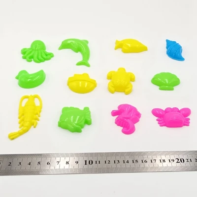 12 шт./компл. пляжное хлопковое Slime песчаные формы из полимерной глины пляжные игрушки набор пески с рисунком черепахи животная форма игрушки для детей - Цвет: 12PCS