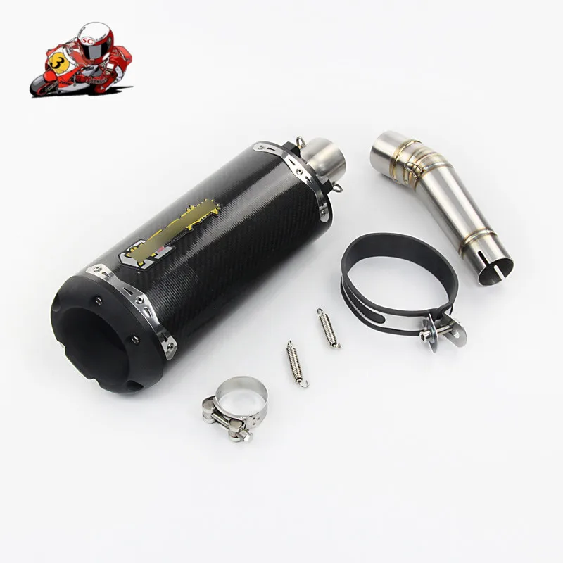 Полная выхлопная система мотоцикла без шнуровки для HONDA NC700 NC750 NC750X 2012 2017 труба