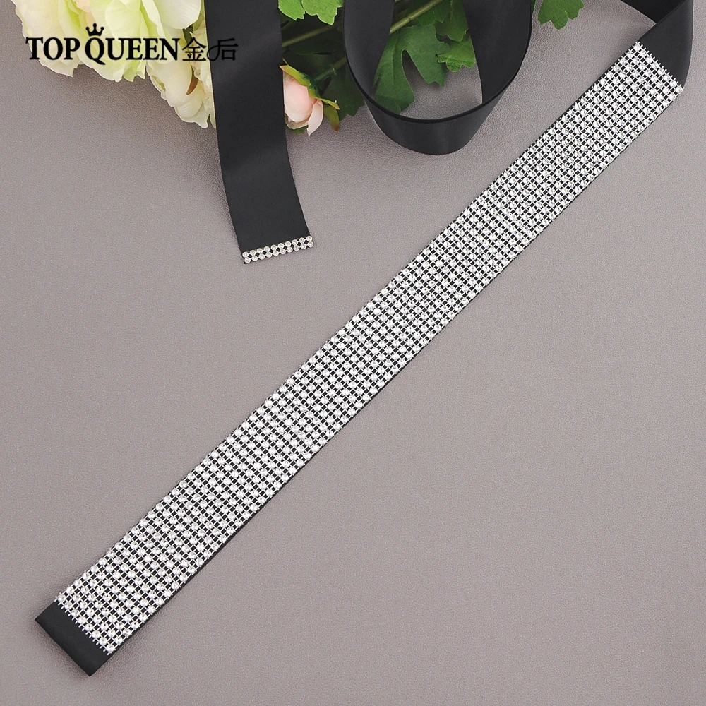 TOPQUEEN S19 Быстрая лента для свадебного платья свадебный пояс ремни вечернее платье ремни свадебные аксессуары свадебный пояс со стразами