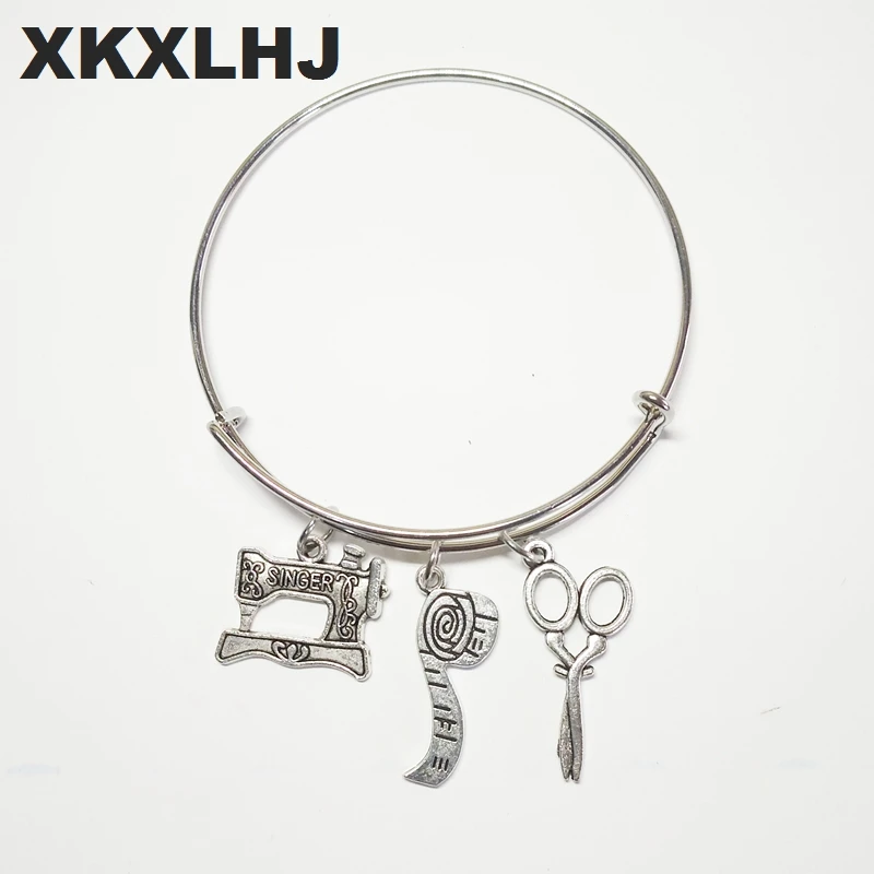 XKXLHJ новая швейная машина браслет, швея браслет, квилтеры браслет Серебряное платье s Элегантный