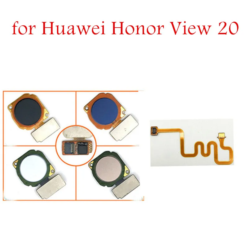 Для huawei Honor View 20 сканер отпечатков пальцев Главная кнопка гибкий кабель сенсорный ID сенсор возврат шлейф V20 Ремонт Запчасти