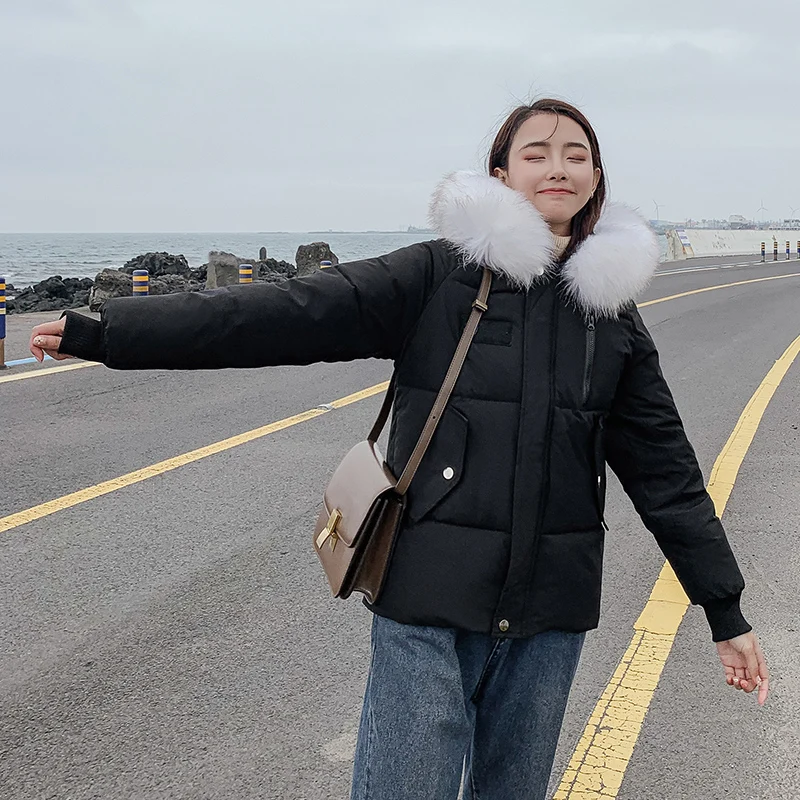 Faux Fur Parkas Winter Jacket Women Thick Snow Wear Coat Lady Clothing Female Jackets Down cotton New 2019 | Женская одежда