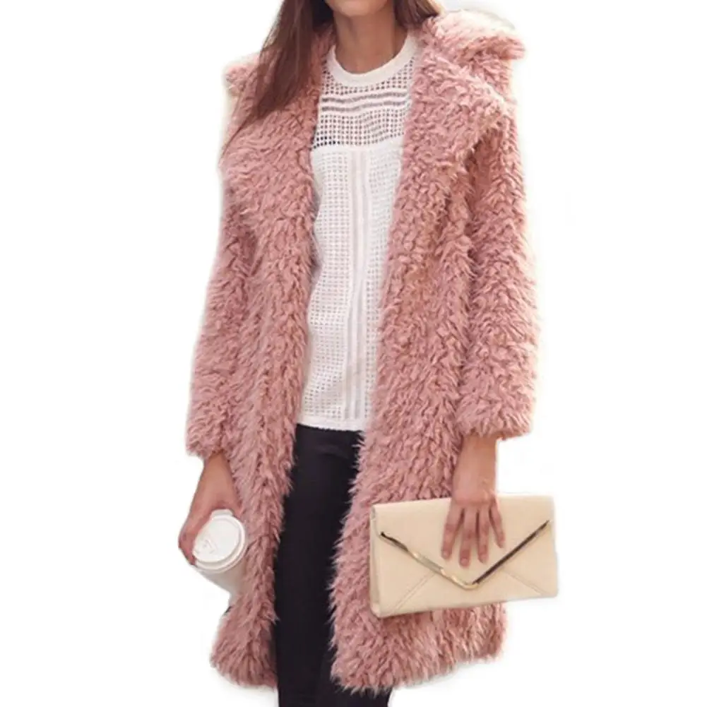 Новая женская шуба 2018 зимний пушистый ворсистый искусственный длинный модная