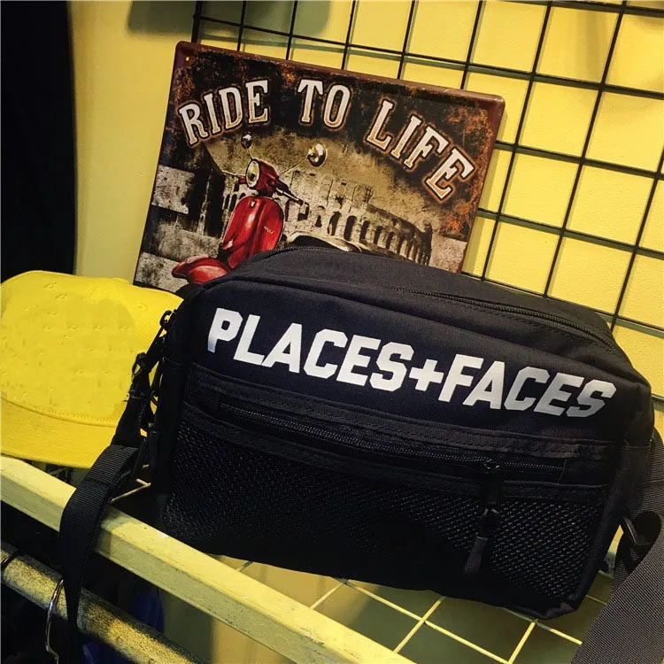 Футболка Places + Faces для мужчин и женщин уличная одежда скейтборд Face Package оранжевые