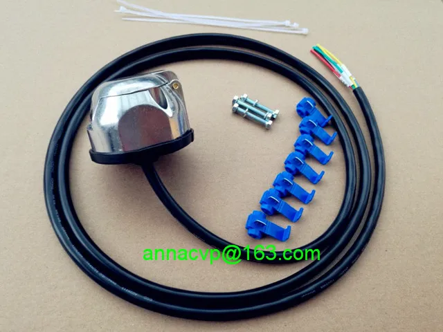 7 pin трейлер plug alu. Розетка prewired грузовик автозапчасти лодка разъем розетка