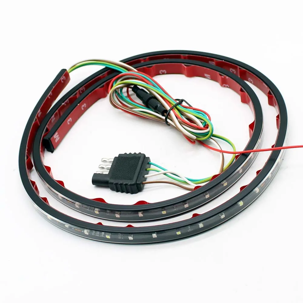 

48" Truck SUV Tailgate Light Bar LED Red/White Reverse Stop Running Turn Signal Light Led Light Strip Car Accessories