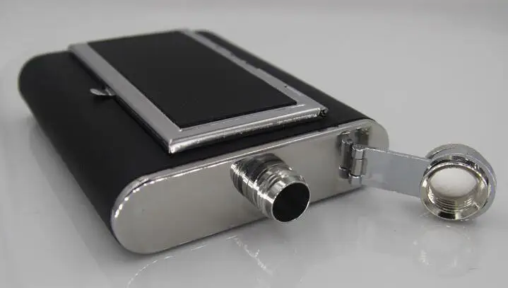 20PCS Hip Flask with Built-in Cigarette Case Stainless Steel wine pot Alcohol Flagon Shipping for DHL UPS TNT | Дом и сад
