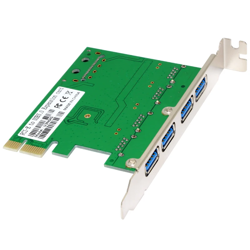 Плата расширения PCI Express с 4 портами USB 3 0 E на адаптер преобразователь для x1 x4 x8 x16