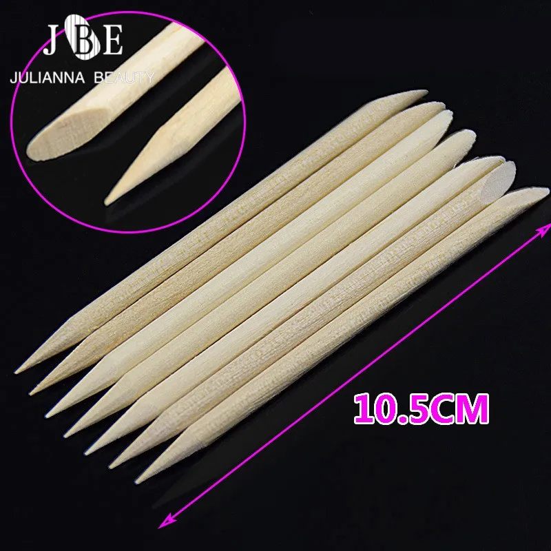 10 шт./лот апельсиновые палочки для удаления кутикулы уход за ногтями инструменты