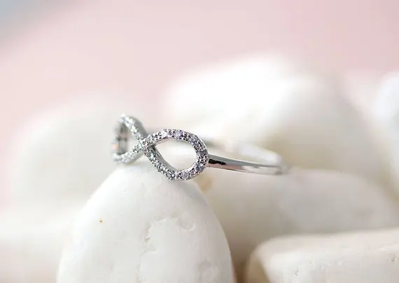 Оптовая продажа кольцо бесконечность Кристалл лучший друг Бесконечная любовь