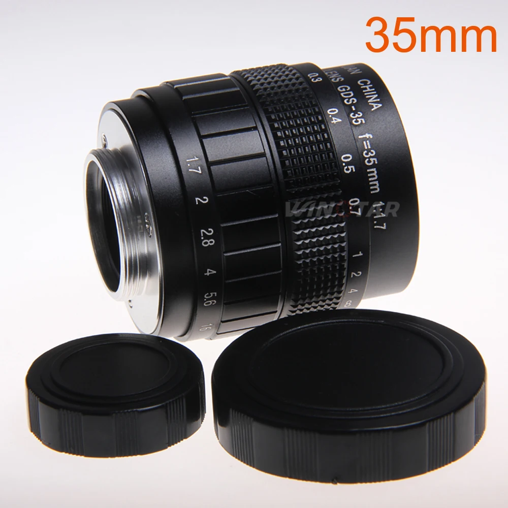 25 мм 50 f1.4 35 f1.7 C Mount CCTV Lens для M4/3 Olympus Canon EOS M sony E NEX Nikon 1 Fujifilm Pentax|Объективы