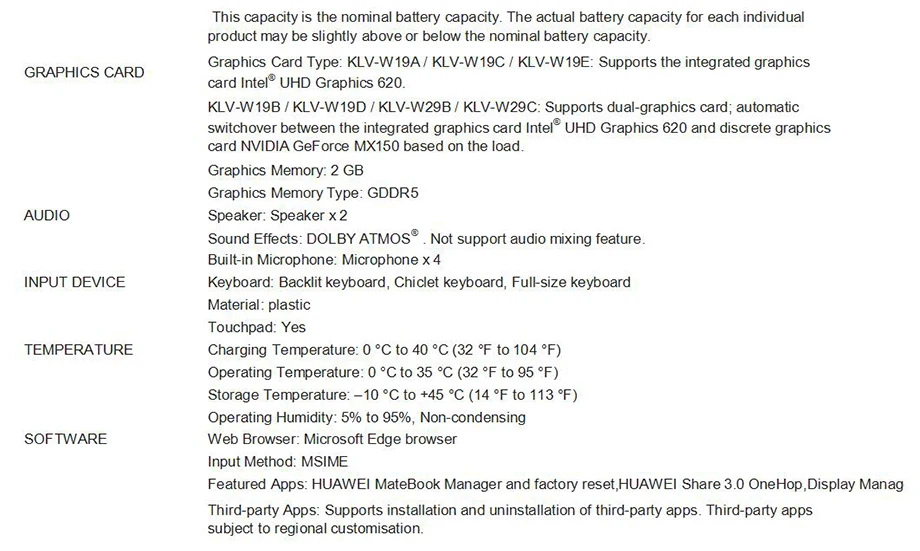 Новинка, ноутбук HUAWEI MateBook 14, Подлинная Windows 10, 14 дюймов, i5-8265U ram, 8 Гб rom, 512 ГБ, четырехъядерный ноутбук, 57.4Wh