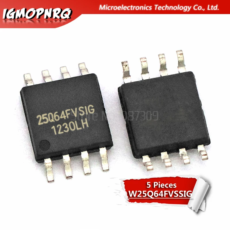 Оригинальный товар 5 шт. w25q64fvмысs W25Q64FVSIG 25Q64FVSIG|lots products|lot lotlot 10pcs |