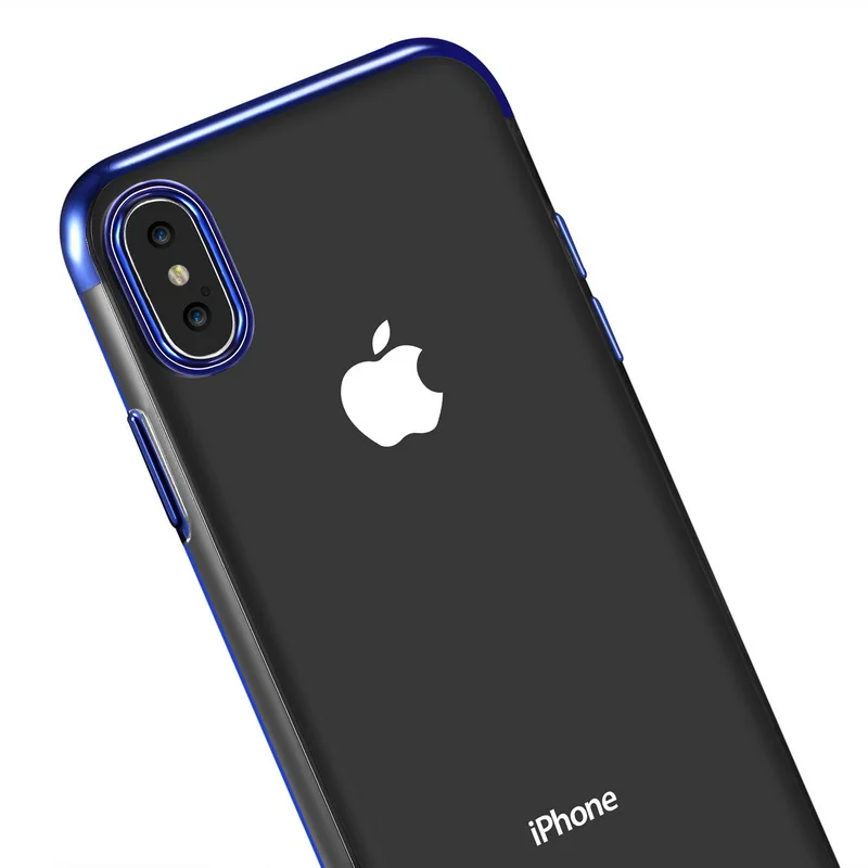 Мягкий ТПУ чехол для iphone XS XR Max Роскошный ультра тонкий силиконовый 5 5S SE 6 6s 7 8 Plus X |