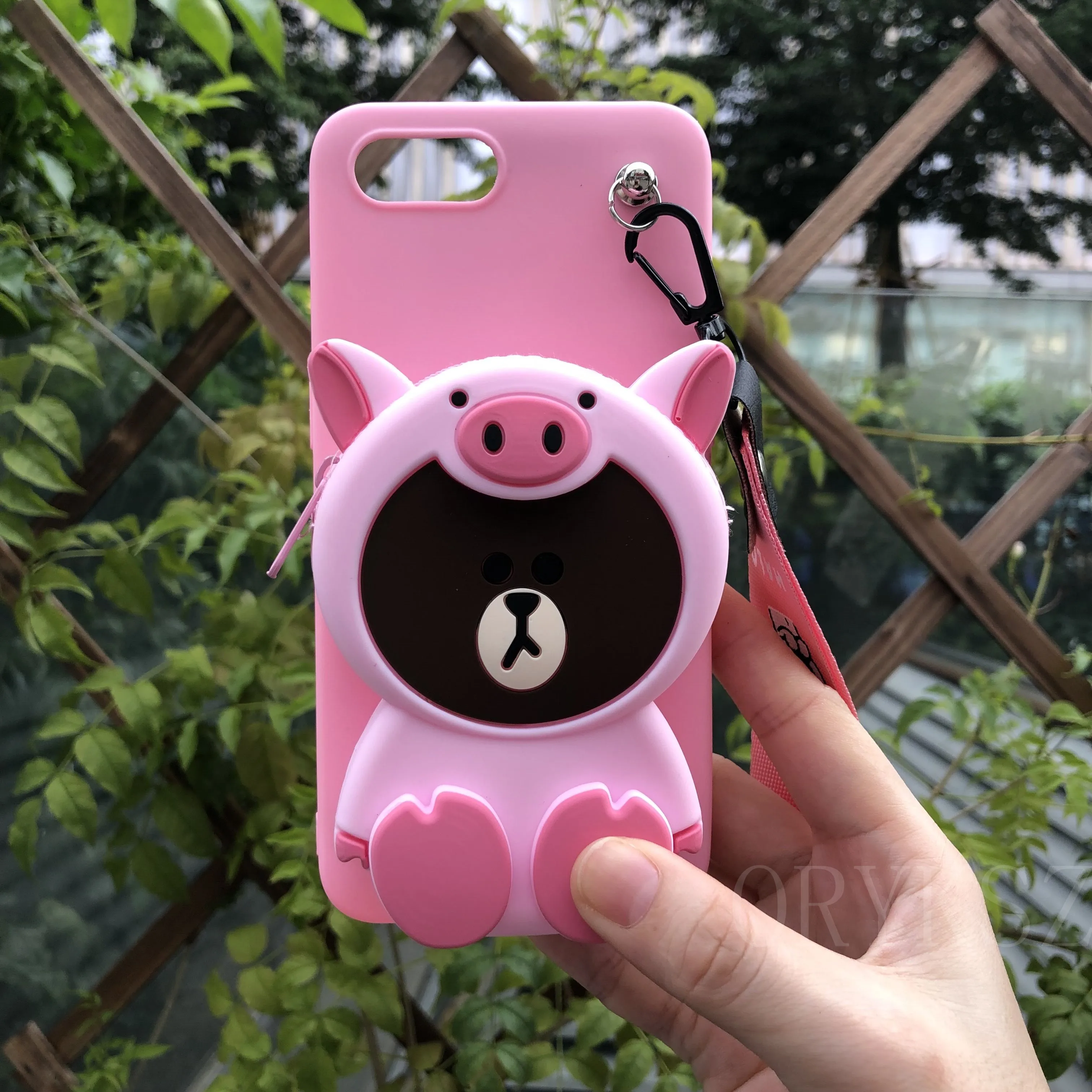3D Cute Cartoon Bear Wallet TPU Phone Case For Huawei Mate 9 10 pro 20 20x 5X GR5 6X Honor 7X 8X 9i 8A 8C Cover |