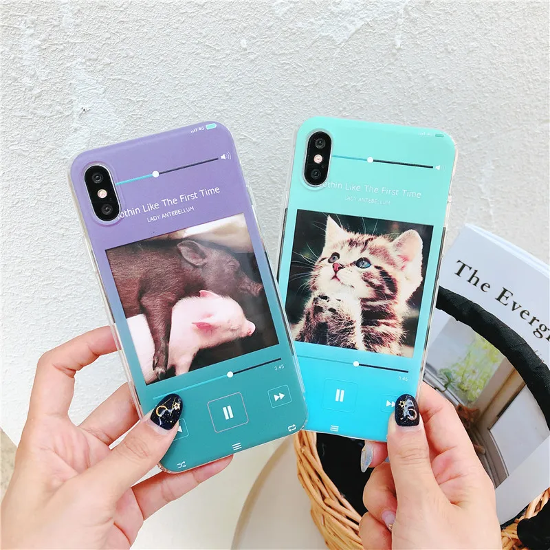 Place a card With Case Dog Cat pig Star Rose Cute Silicon Soft TPU For VIVO V9 V5 X21 UD X20 X9s X9 Plus Y85 Y71 Cover |