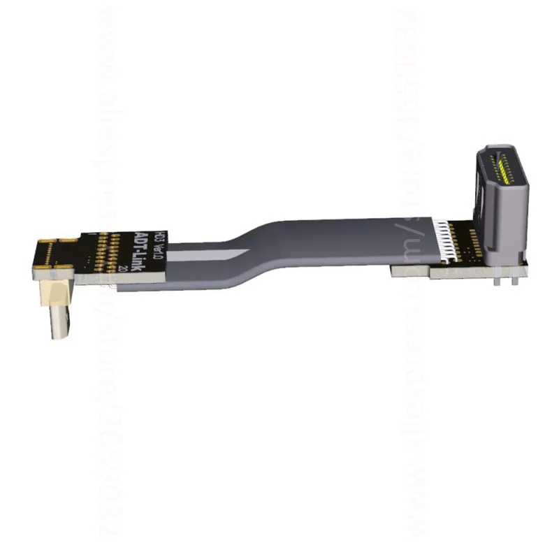 Кабель преобразователь HDMI Micro угол 90 градусов 5/10/15/20/30/50/80/100 см V2.0 4K x 2K @ 60 Гц для ПК