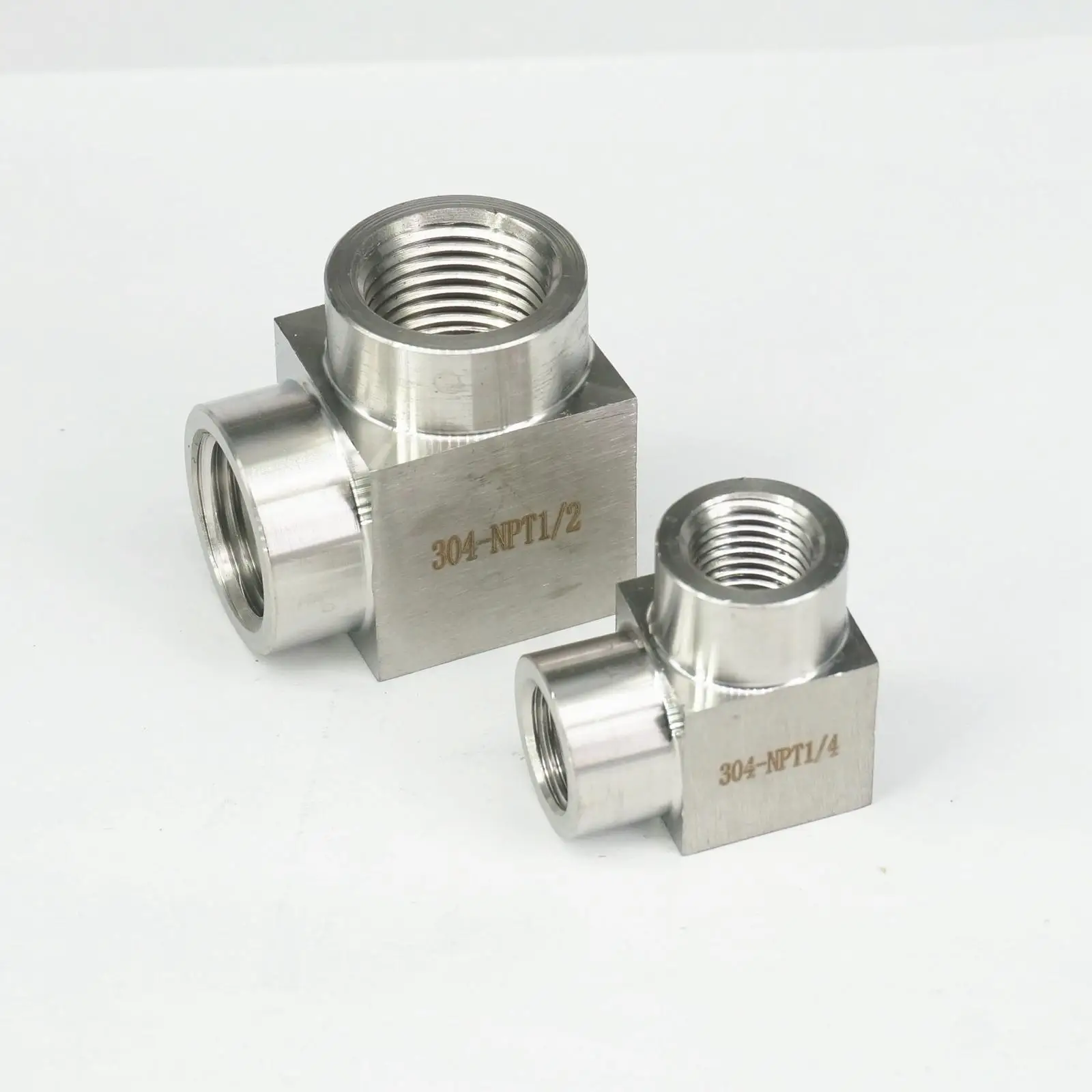Давление 200 бар 1/8 &quot1/4&quot 1/2 &quotNPT Женский колено трубы фитинг 304 Нержавеющая сталь
