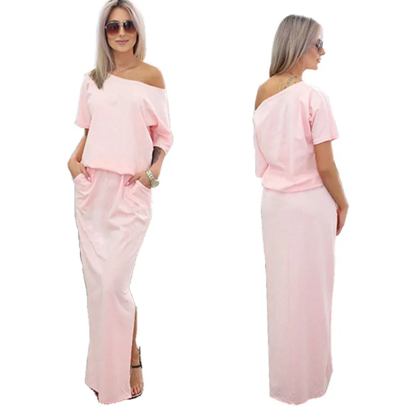 Для женщин летние длинные Бохо Макси платье пляжное Сарафан | Женская одежда