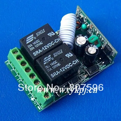 Обучение Код DC 12 В 2 КАНАЛ Контроллера Беспроводной Пульт Дистанционного Пульта