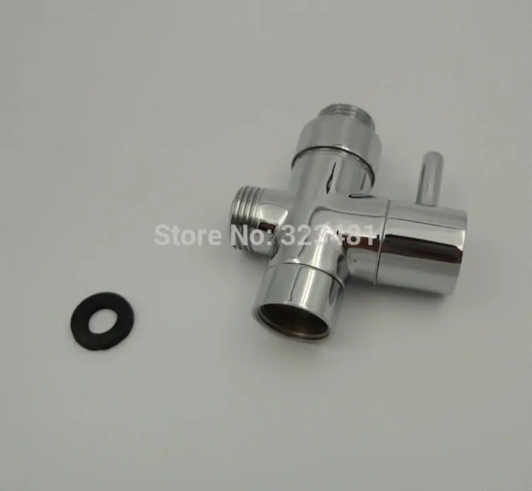Brass UK 1/2&quot shattaf Diverter Bathroom Shower faucet accessories Toilet Bidet Valve Chrome Plated Free Shipping | Обустройство