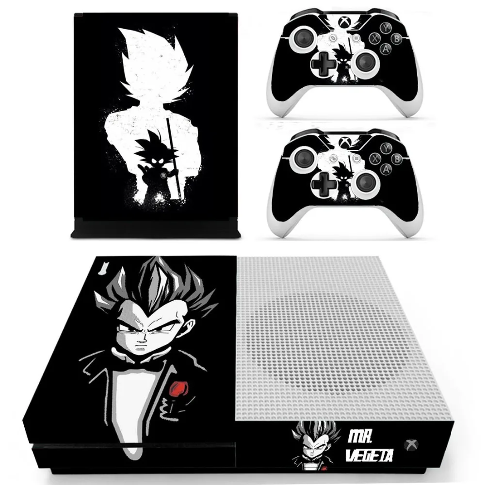 Наклейка Dragon Ball Z Super Skin для консоли Xbox One S и контроллеров тонкий виниловый стикер