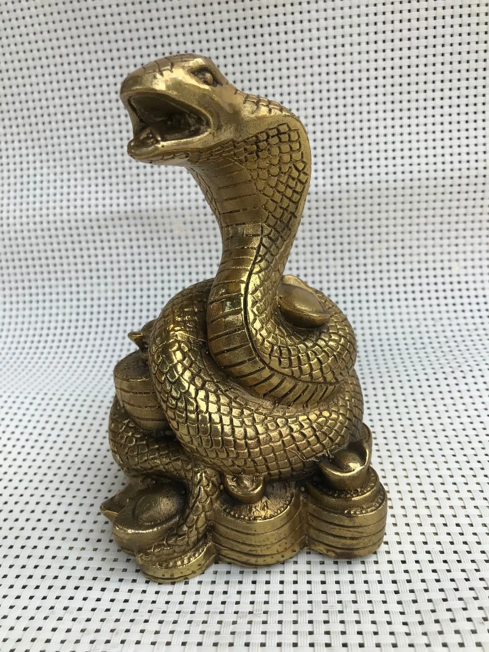 

Chinese hand-made Copper Statue snake cobra Statue statues for decoration Home Decorations