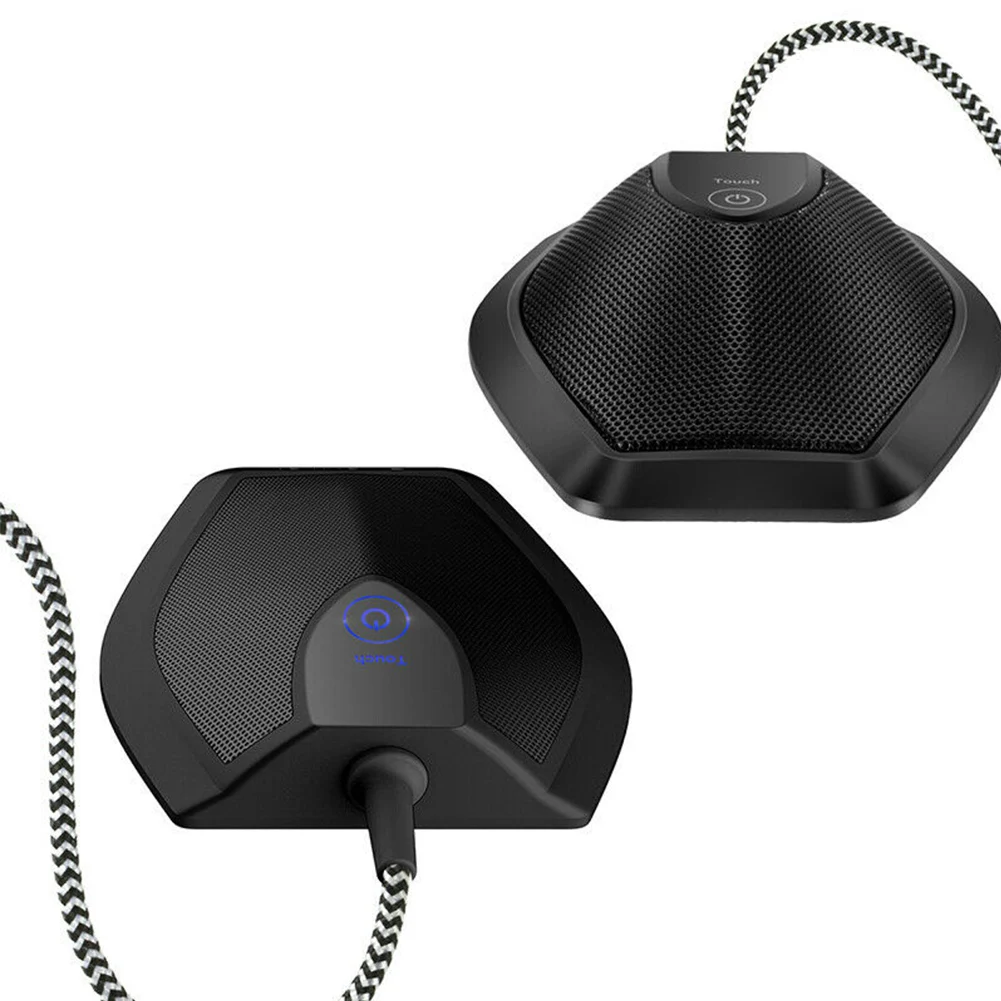 Mute Anti-oxidation Noise Reduction Braided Cable USB Plug Omnidirectional Stereo Recording Conference Microphone Table Top | Электроника