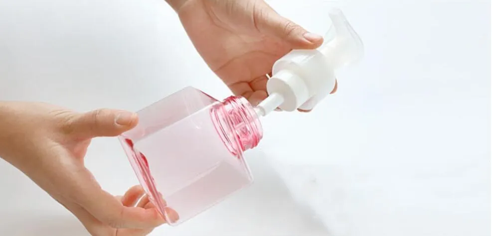 250/450ml прозрачный пенясь бутылка мыла насоса распределителя мыла муссов дозатор жидкого мыла лосьон шампунь для геля для душа, пены бутылки