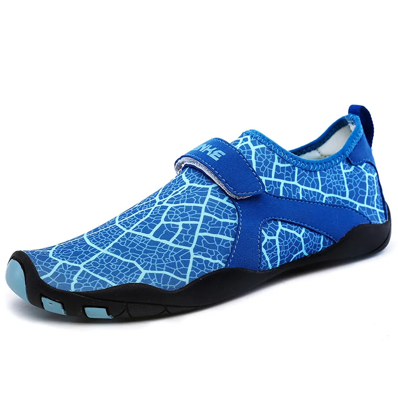 2019 new wading shoes four-sided leather quick-drying lightweight river swimming beach skin soft soled | Обувь