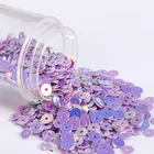 2000 шт. (10 г) Блестящие светильник-фиолетовые блестки 4 мм, плоские круглые Блестки, Свадебное Ремесло, украшения сделай сам для скрапбукинга