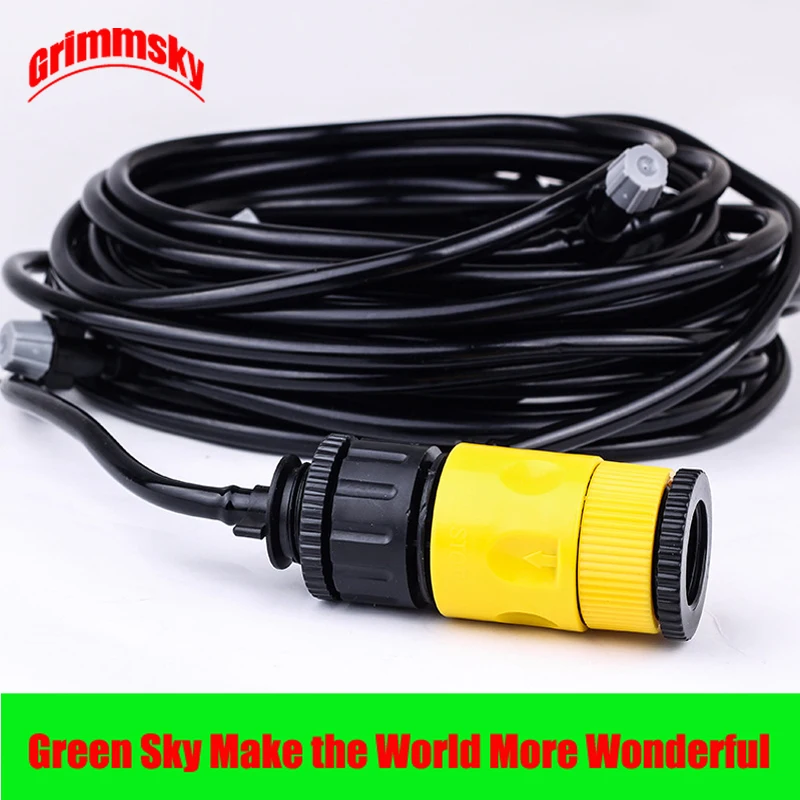 

greenhouse lawn garden patio waterring irrigation kits 10m garden mist cooling system sprayers