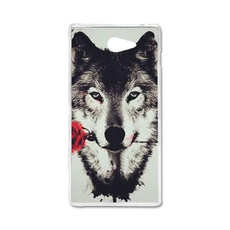 Силиконовый чехол для телефона, чехол для sony Xperia M2 D2302 S50H D2303 D2305 D2306, двойной чехол из ТПУ с милыми животными - Цвет: B078